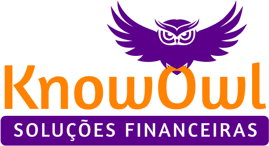 Logo da KnowOwl com uma coruja estilizada e o nome da empresa